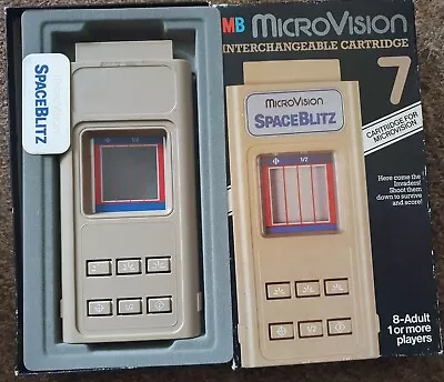 Boxed MB MicroVision 1981 Computer Game Interchangeable Cartridge Spaceblitz • £10
