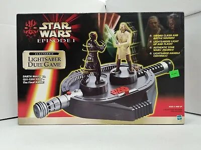 Star Wars Episode I Electronic Lightsaber Duel Game Darth Maul VS Qui-Gon Jinn • $34.18