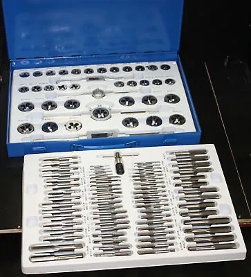 110pc Carbon Steel Tap & Die Set Metric Rethreading Renew Thread Hole Threader • $89.99