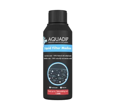 £7.50 • Buy Aquadip Liquid Filter Medium 250ml Crystal Clear Water Aquarium Treatment