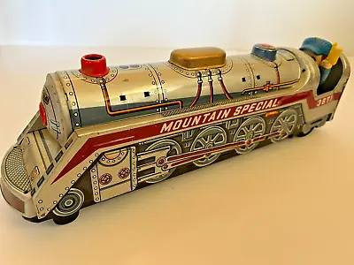 Vintage 1960's MODERN TOYS Mountain Special Locomotive 3671 Tin Litho Batt. Opr • $28.20