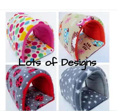 *cozy Pets*  Fleece Tunnel Play Tube Guinea Pig Bed Hedgehog Ferret Etc • £12.99