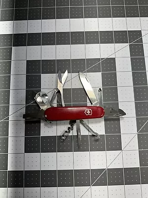 Victorinox Explorer  Red 91MM Swiss Army Pocket Knife - Red - Excellent- 5740 • $50