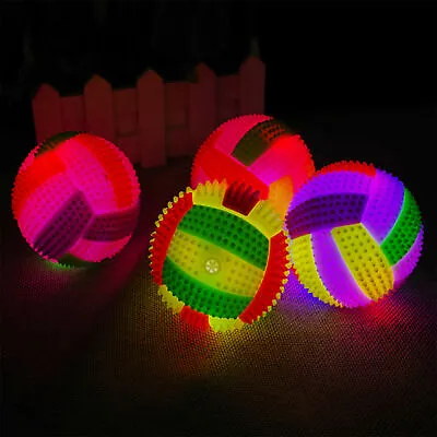 £3.35 • Buy LED Volleyball Flashing Lightup Color Changing Bouncing Hedgehog Ball Dog Toy_UK