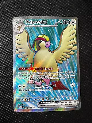 Pokémon TCG Pidgeot Ex Sv03: Obsidian Flames 217/197 Holo Ultra Rare • $4.75