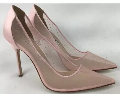 Manolo Blahnik Satin Heels • $275