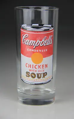Block Andy Warhol Campbell's Chicken With Rice Soup Drinking Glasses • $12.99