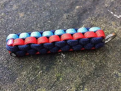 Traditional M Sport BMW Colours Paracord Keyring Keychain Lanyard • $4.84