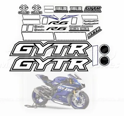 For 2017-2023 YAMAHA YZF-R6 GYTR Motorcycle Fairing Decal Whole Bike Sticker Set • $68.99