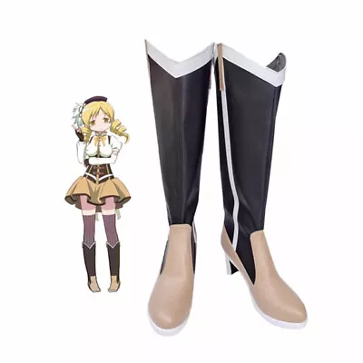 Magic Girl Kaname Madoka Cosplay Boots Customized Halloween Shoes Unsex Party • $52.79