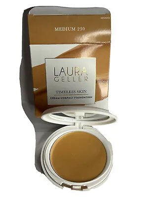 Laura Geller Timeless Skin Cream Compact Foundation Medium 230 12g • £10.95