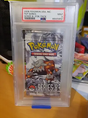 2008 Pokemon Pop Series 8 Sealed Booster Pack Graded PSA 9 MINT (cert 66445692) • $129.59