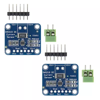 2 Pack INA219 High Side DC Current Sensor Breakout I2C 26V ±3.2A Max - Arduino • $10.49