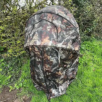 Camo Hide Tent 1 Man Folding Tent Shooting Hunting Pigeon Hide Tent • £89.99