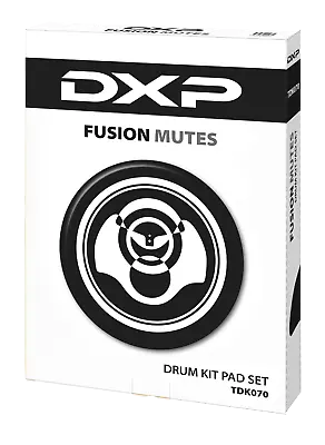 DXP TDK070 Fusion Drum Kit Rubber Tom Mute Pads Set 10 12 14 14 20 + Cymbals • $99