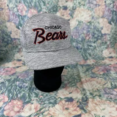Vintage Chicago Bears Sports Specialties Heather Script Snapback Football Hat • $229.99