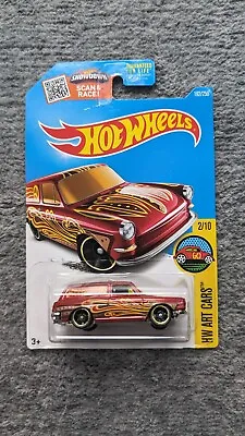 Hot Wheels 2016 Custom '69 Volkswagen VW Squareback Red HW Art Cars • $2.75