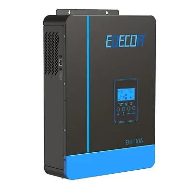 EDECOA Solar Hybrid Inverters 1600W 12V 240V Off Grid Sine MPPT 80A 55-450VDC • £219.95