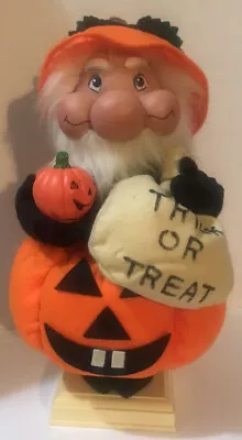 Animated Rare!! Htf 19  Halloweenkins Halloween Elf Motionette Jack Pumpkin Vtg • $35