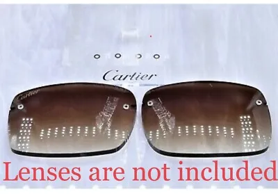 Cartier C Decor Rimless Gold Pvc Washer Sunglasses Vintage Eyeglasses Lunette • $13.49