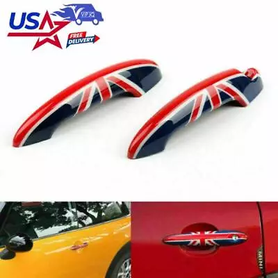 Union Jack UK Flag Checkered Door Handle Cover For Mini Cooper R50 R52 R53 YU • $26.79