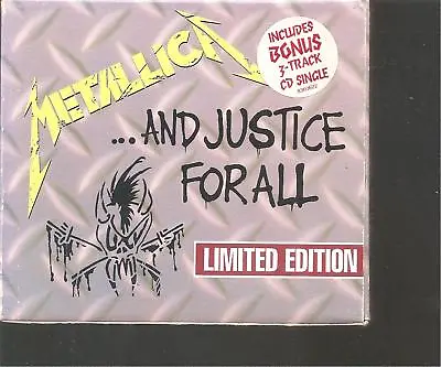 METALLICA  ...And Justice For All  Australia Limited Gold Edition 2CD Slipcase • £205.47