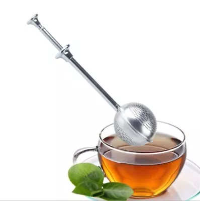 Long-Handle Tea Ball Infuser - Stainless Steel Strainer Reusable Tea Diffuser • $7.40