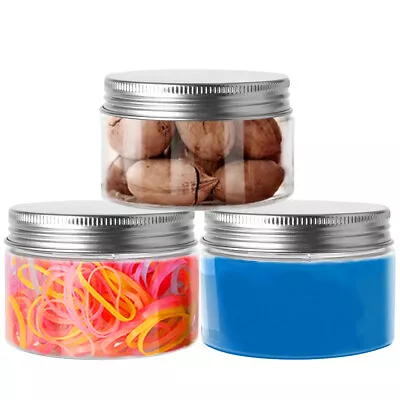 $58.71 • Buy Empty 30ml-150ml Plastic Sweets Slime Jars Container With Lids Small Storage X50