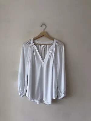 Velvet By Graham & Spencer White Relaxed Blouse Top. Size M • £25