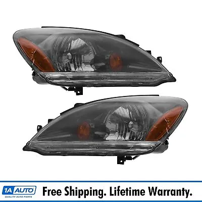 Headlights Headlamps W/ Smoked Background Left & Right Pair Set For 04-07 Lancer • $174.95