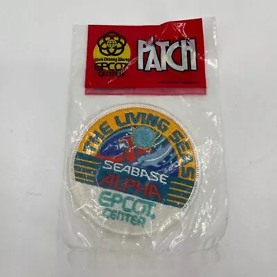 Vintage Walt Disney EPCOT CENTER Seabase Alpha The Living Seas Patch New 1982 • $15