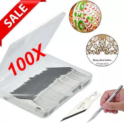 100 PACK Blades #11 Knife For X-Acto Hobby Multi Tool Art Craft Replacement Set • $12.59