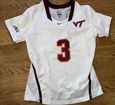 Nike Virginia Tech Hokies #3 Game Worn Womens Lacrosse Jersey • $34.99