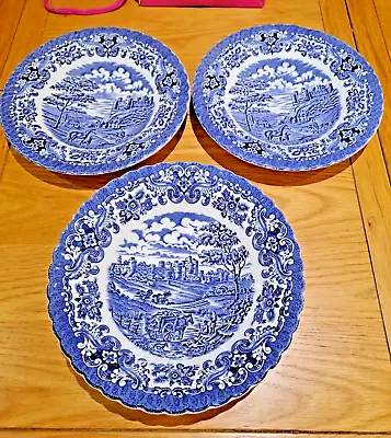 Olde Country Castles 1 X Serving Dish And 2 X Bowels Ironstone Hostess Tableware • £15.99