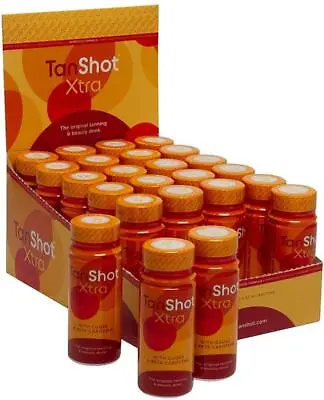 Tanshot Xtra Tanning & Beauty Drink Tanshots (24 Bottles + Display Box) • £39.50