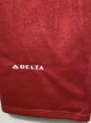 $19.99 • Buy Vintage Delta Airlines Inflight Travel Lap Blanket Red 58” X 42”