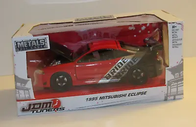 JADA JDM Tuners Red 1995 MITSUBISHI ECLIPSE 1:24 DIECAST MODEL CAR NEW • $15.48