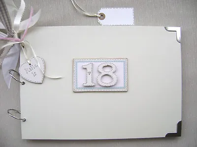Personalised 18th Birthday Pink A4 Size.photo Album/scrapbook/memory/guest Book. • £19.50