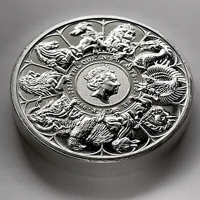 2021 Queen's Beast Collection Completer Coin 2 Oz 9999 Silver Coin Griffin Lion • £125.34