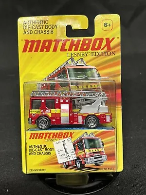 Matchbox - 2011 Lesney Edition - Dennis Sabre Fire Truck - New On Card  A3 • $19.43