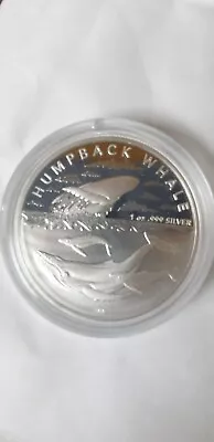 2023 1oz Humpback Whale 999 Silver Bullion Coin In Original Capsule Never Opened • £34.95
