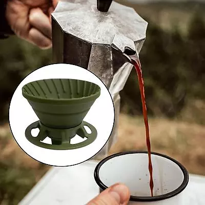 Pour Over Coffee Dripper Cafe Filter Tool Cone Drip Cup Collapsible Coffee • £13.69