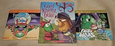 Veggie Tales Book LOT: Values To Grow By Veggie Town Values Frog Wars • $7.99