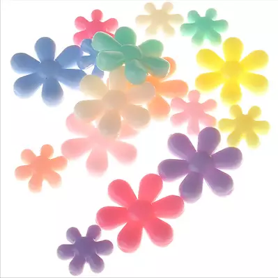 £1.29 • Buy 20x 20mm Daisy Flower Shaped Acrylic Beads Gems KIDS DIY Jewelry Child Craft Art