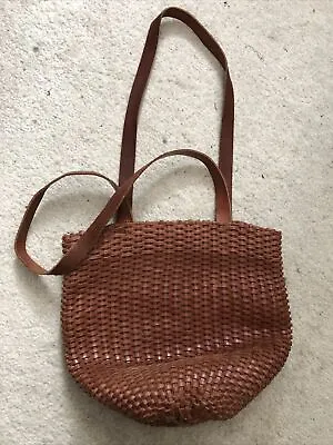 £40 • Buy And Other Stories Leather Woven Bag