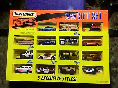 Matchbox 15 Pack Gift Set With 5 Exclusive Styles Released In 1997 MIB • $21.99