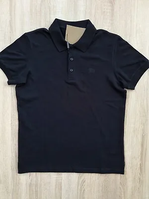 New Polo Shirts For Men's Color  Black Brown Gray Blue Regular  Size Burberry • $125