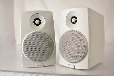 Pair Boston Micro80x II Acoustics Satellite Bookshelf Speakers In White • $54.95