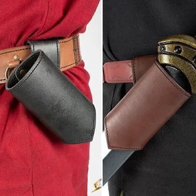 Leather Basic Sword Holder - Black & Brown Perfect For LARP & Stage And Costume • £18