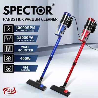 Spector Vacuum Cleaner Corded Stick Handheld Handstick Bagless Floor Dry 400W • $63.99